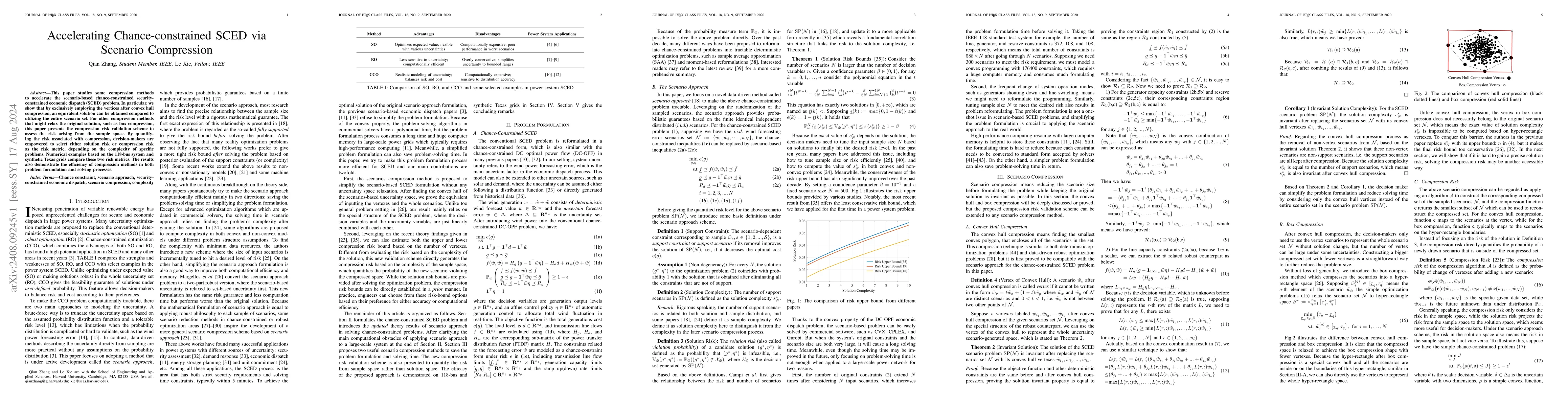 Thumbnail for Accelerating Chance-constrained SCED via Scenario Compression
