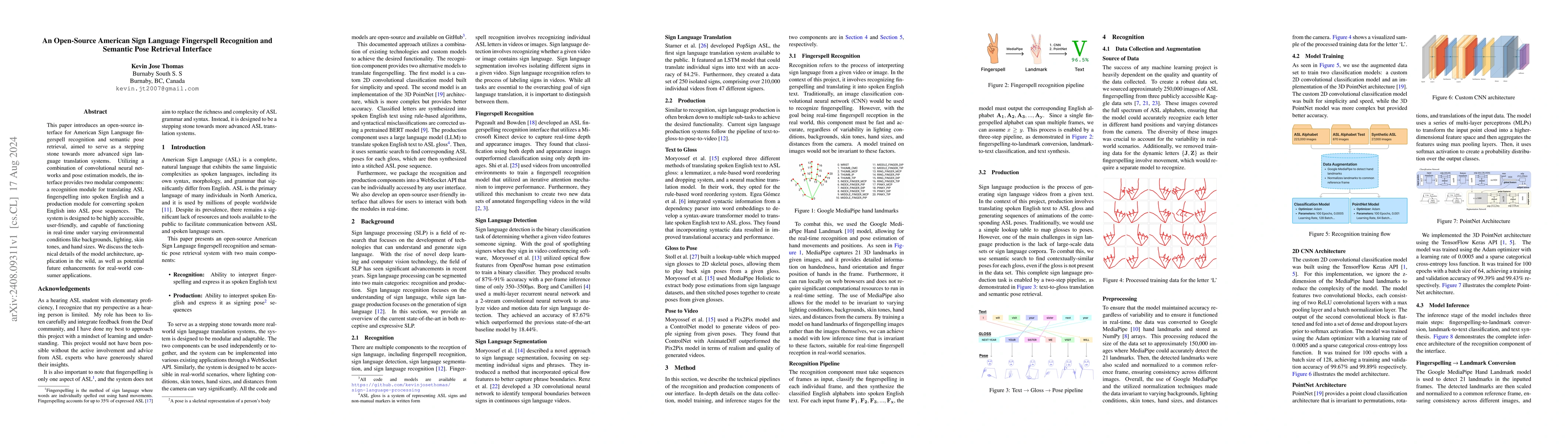Thumbnail for An Open-Source American Sign Language Fingerspell Recognition and
  Semantic Pose Retrieval Interface