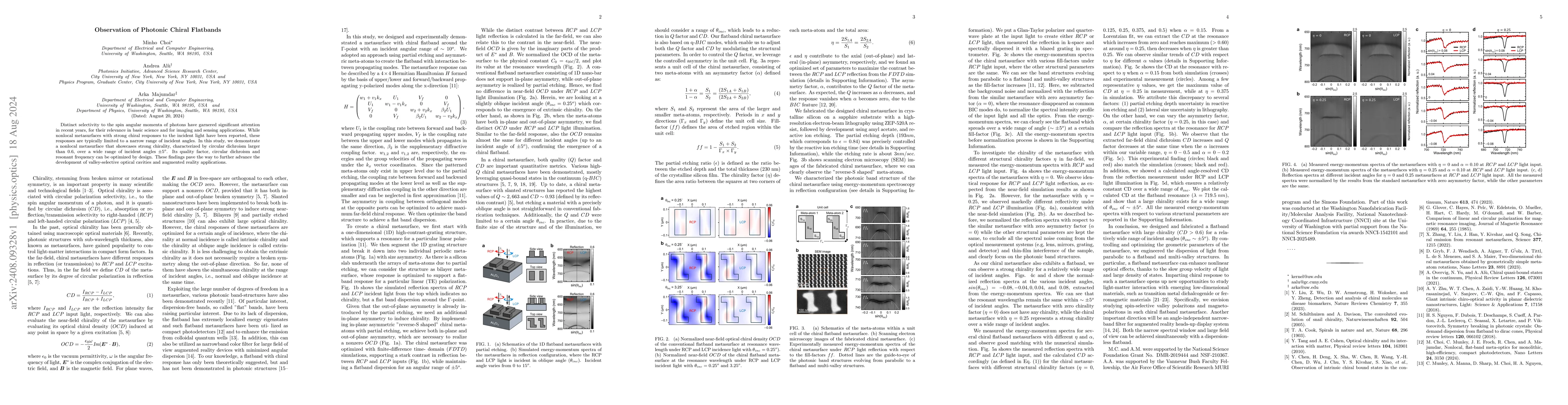 Thumbnail for Observation of Photonic Chiral Flatbands