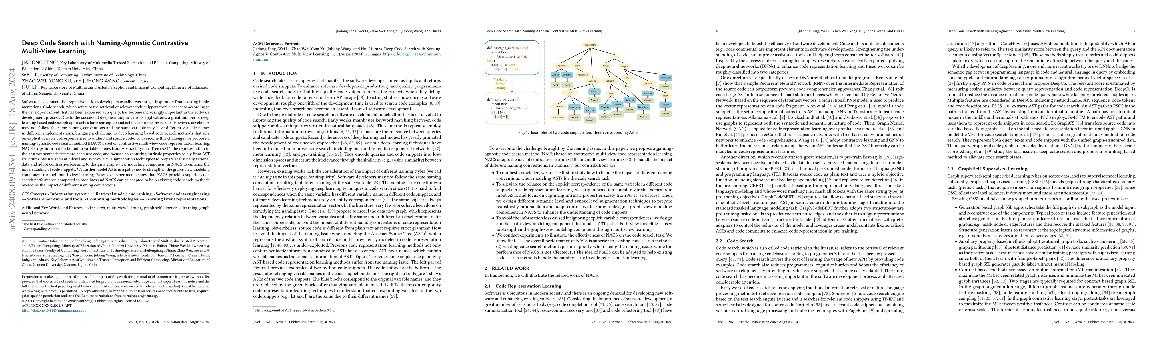 Thumbnail for Deep Code Search with Naming-Agnostic Contrastive Multi-View Learning