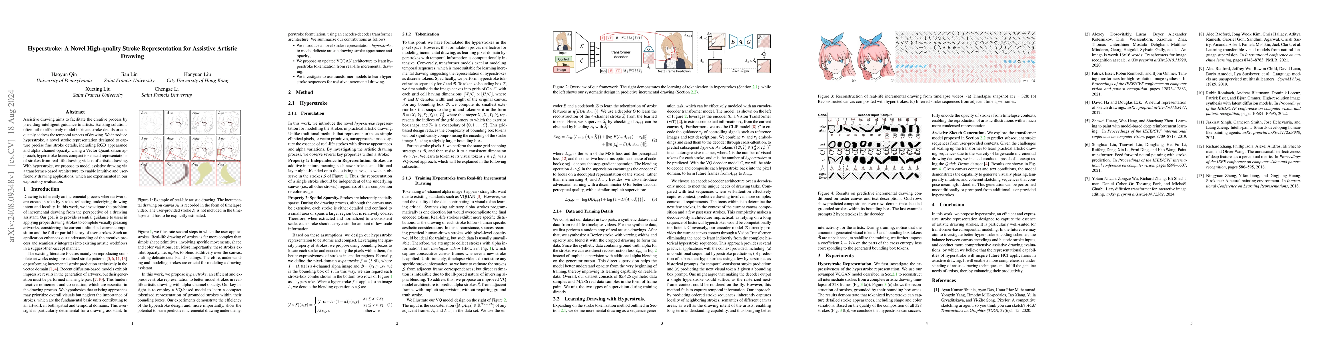 Thumbnail for Hyperstroke: A Novel High-quality Stroke Representation for Assistive
  Artistic Drawing