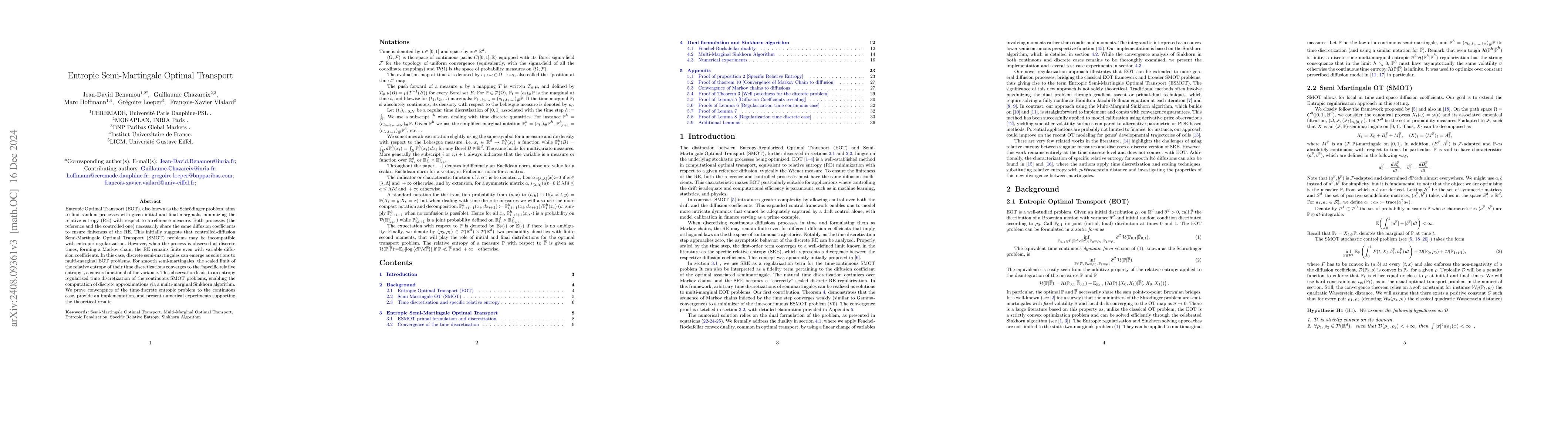 Thumbnail for Entropic Semi-Martingale Optimal Transport