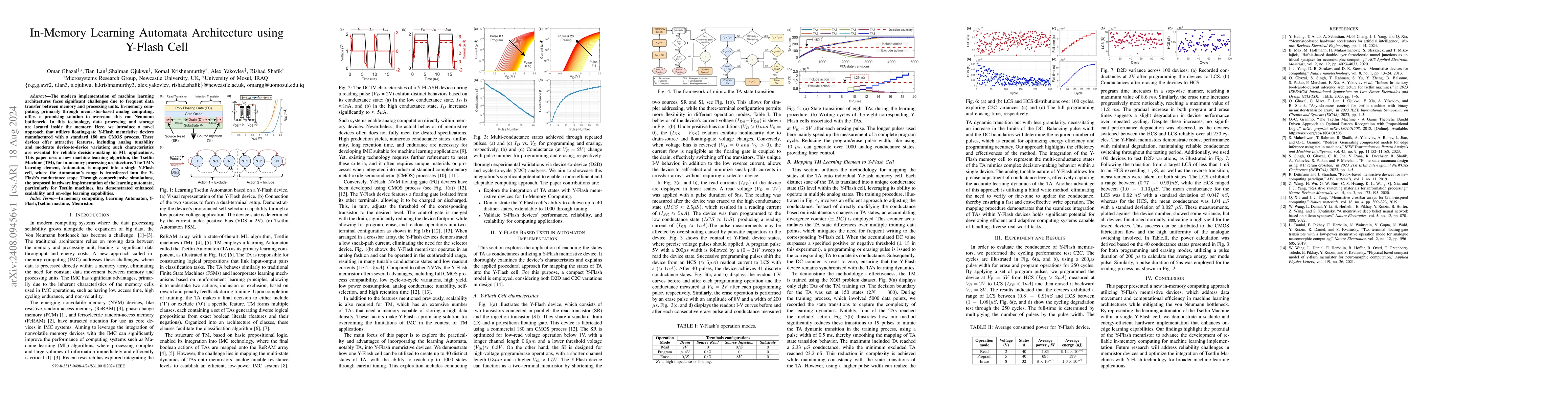 Thumbnail for In-Memory Learning Automata Architecture using Y-Flash Cell