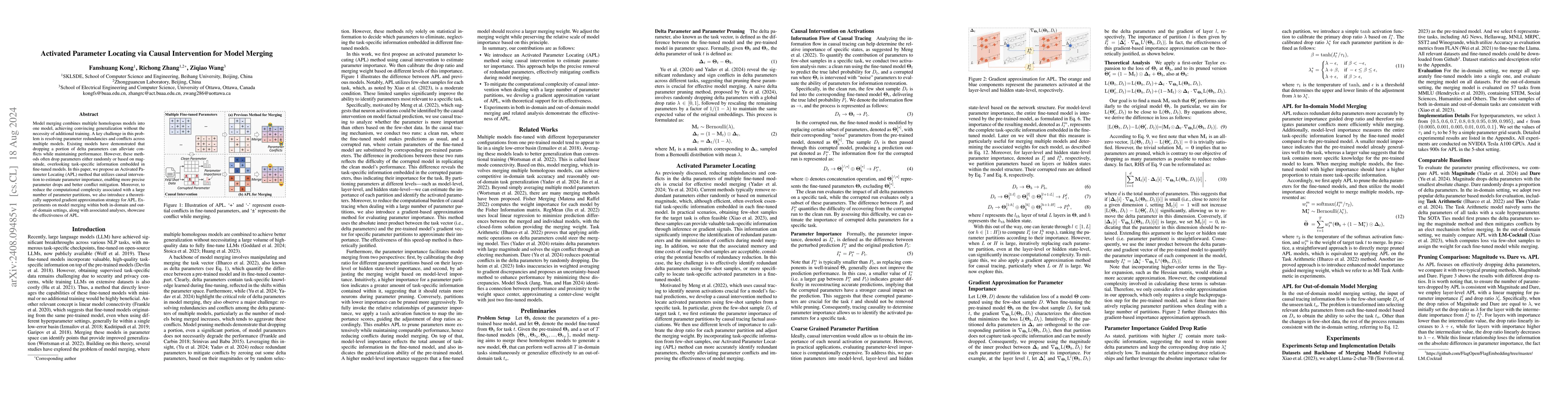 Thumbnail for Activated Parameter Locating via Causal Intervention for Model Merging
