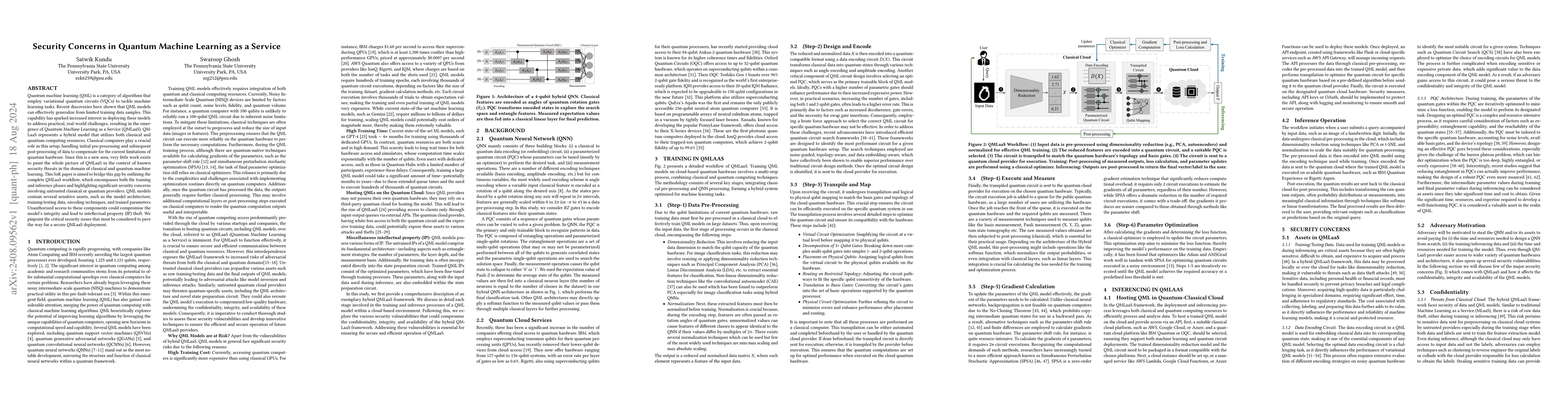 Thumbnail for Security Concerns in Quantum Machine Learning as a Service