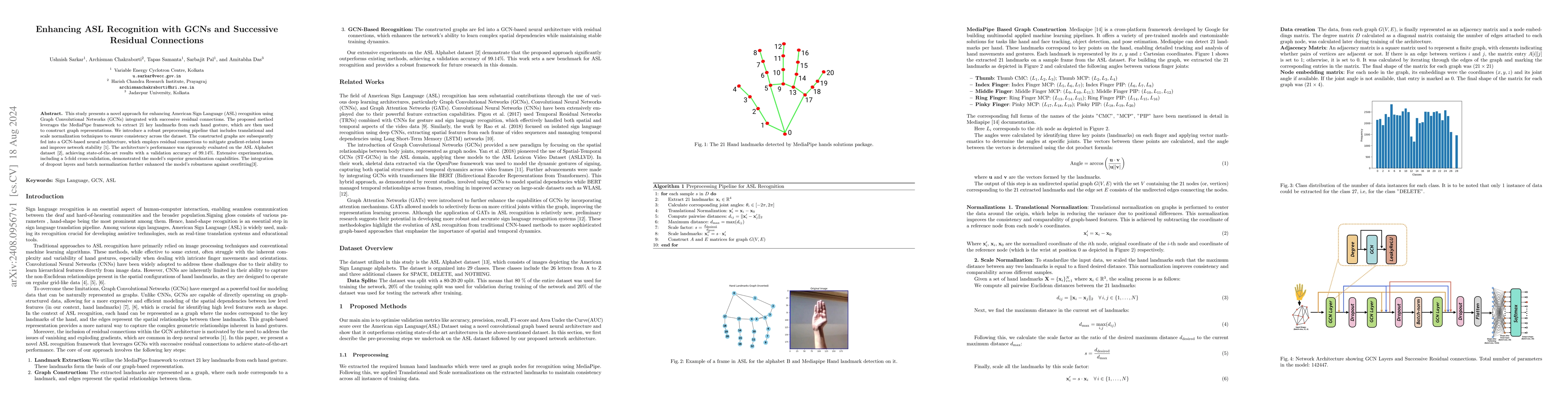 Thumbnail for Enhancing ASL Recognition with GCNs and Successive Residual Connections