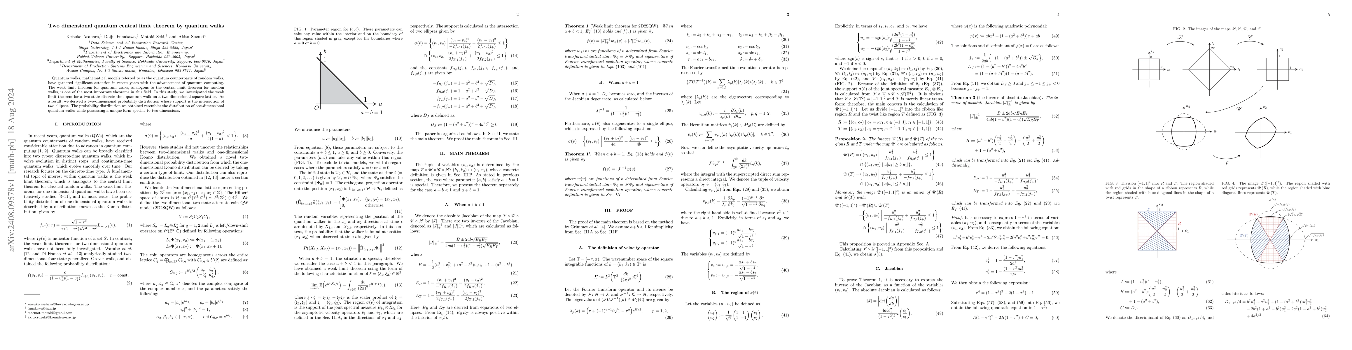 Thumbnail for Two dimensional quantum central limit theorem by quantum walks