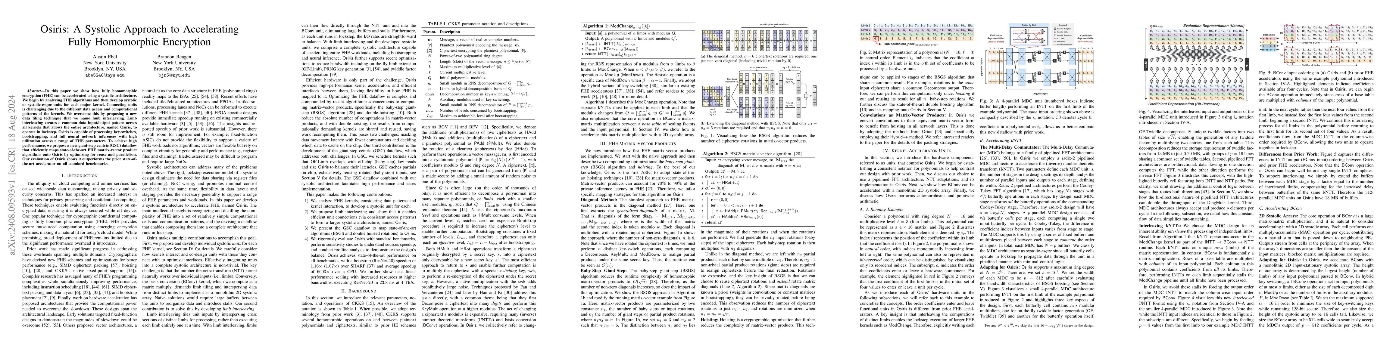 Thumbnail for Osiris: A Systolic Approach to Accelerating Fully Homomorphic Encryption