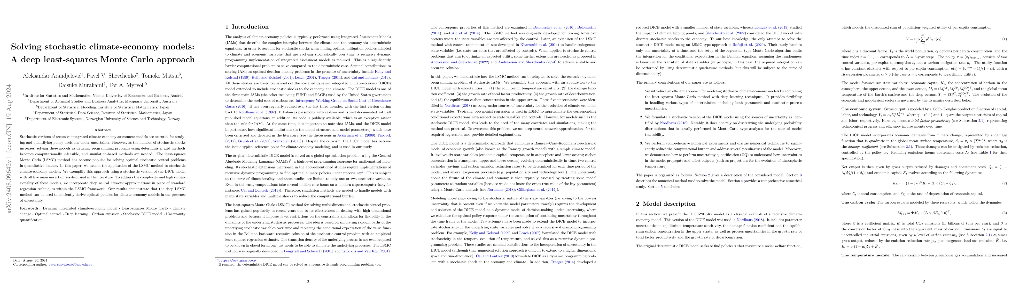 Thumbnail for Solving stochastic climate-economy models: A deep least-squares Monte
  Carlo approach