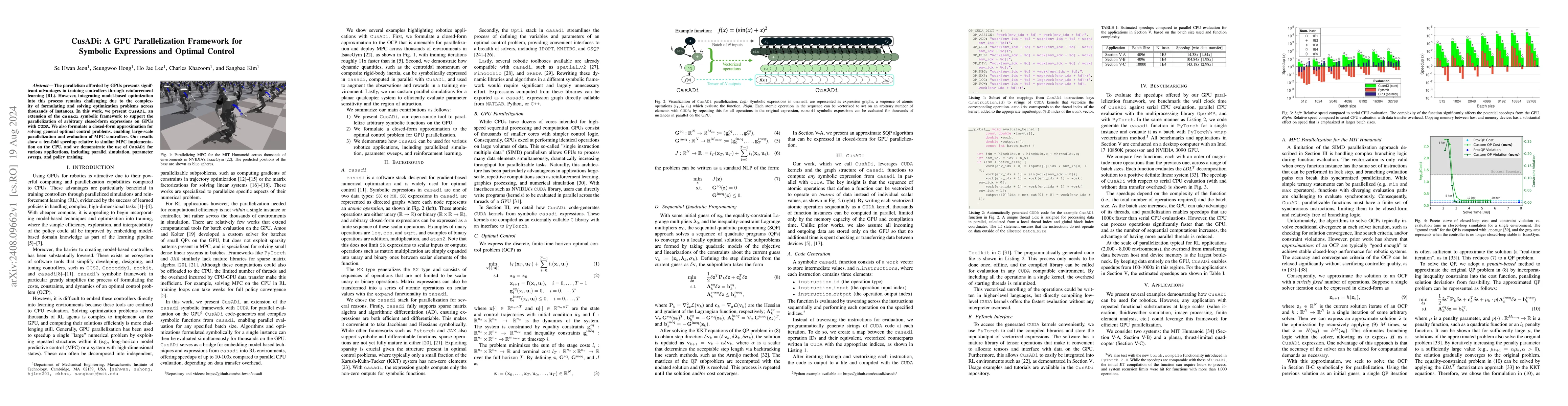 Thumbnail for CusADi: A GPU Parallelization Framework for Symbolic Expressions and
  Optimal Control