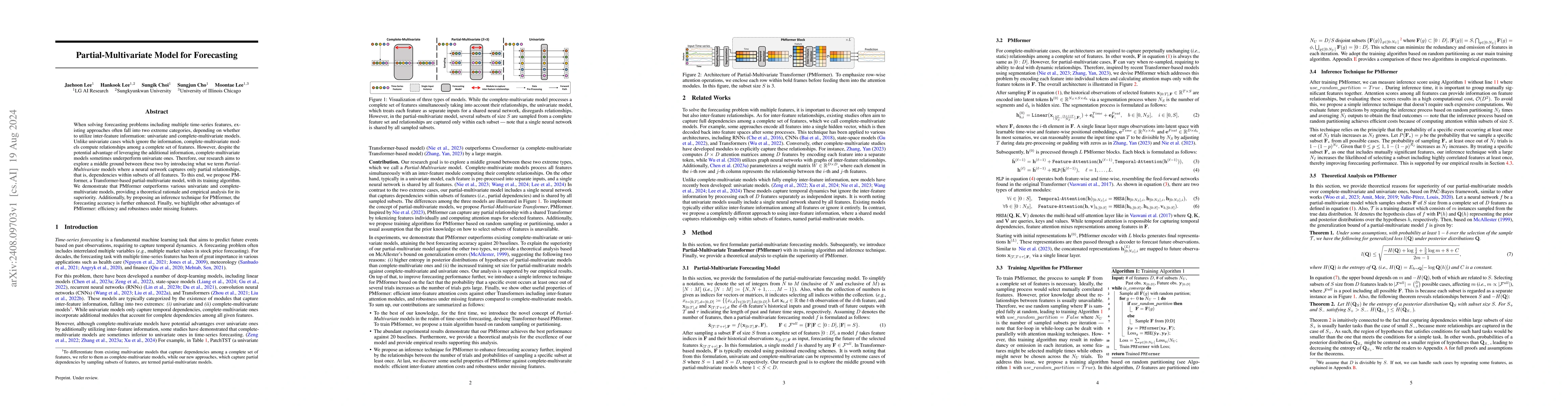 Thumbnail for Partial-Multivariate Model for Forecasting