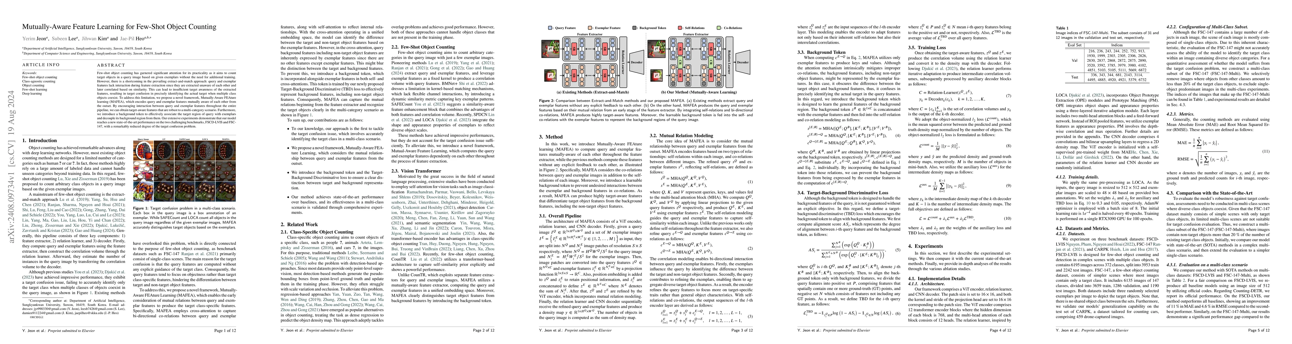 Thumbnail for Mutually-Aware Feature Learning for Few-Shot Object Counting