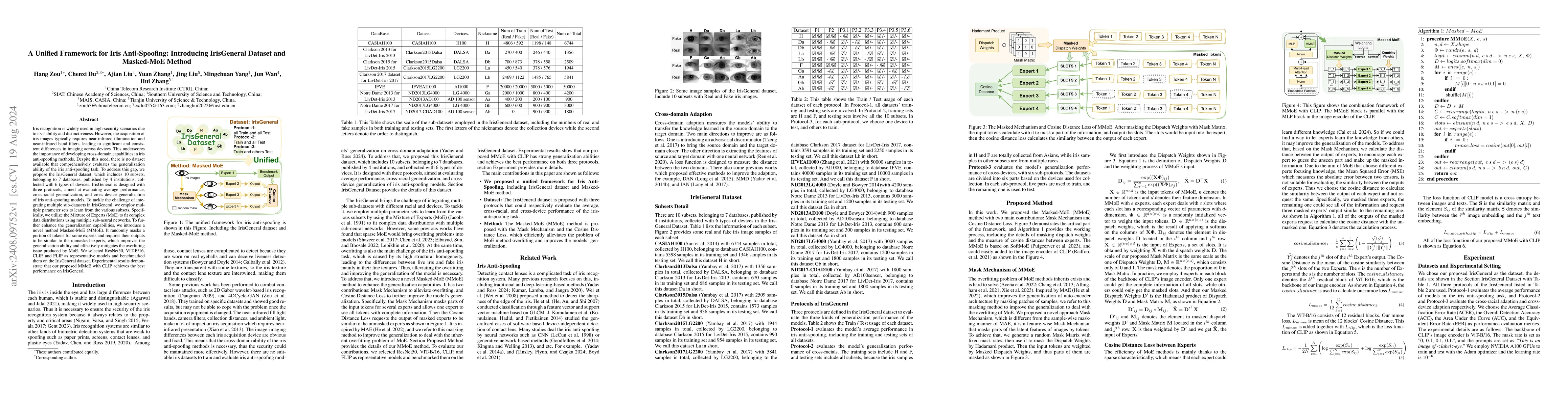 Thumbnail for A Unified Framework for Iris Anti-Spoofing: Introducing IrisGeneral
  Dataset and Masked-MoE Method