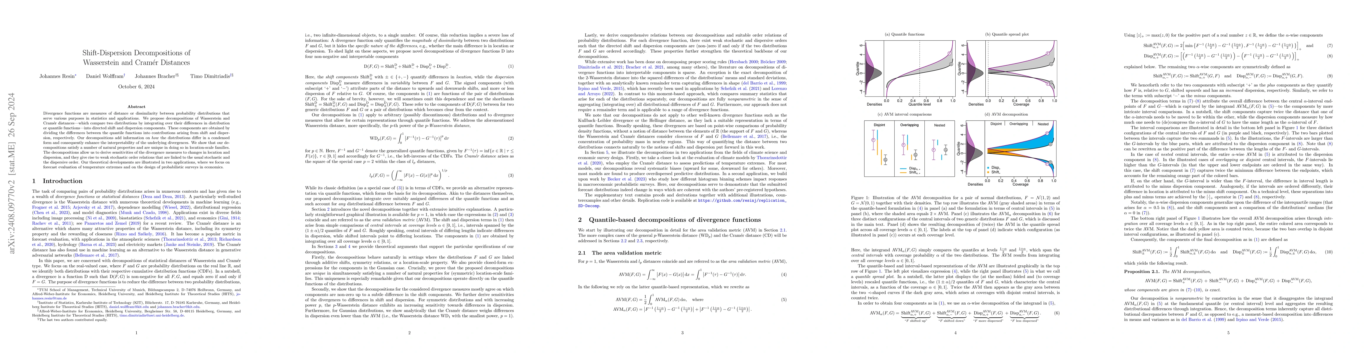Thumbnail for Shift-Dispersion Decompositions of Wasserstein and Cramér Distances