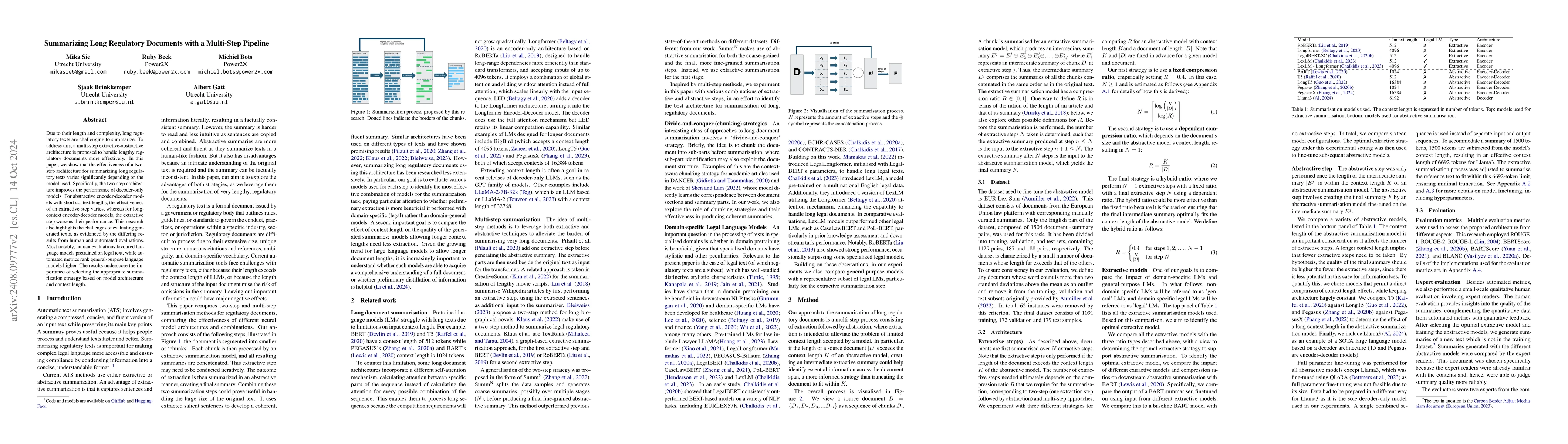 Thumbnail for Summarizing long regulatory documents with a multi-step pipeline