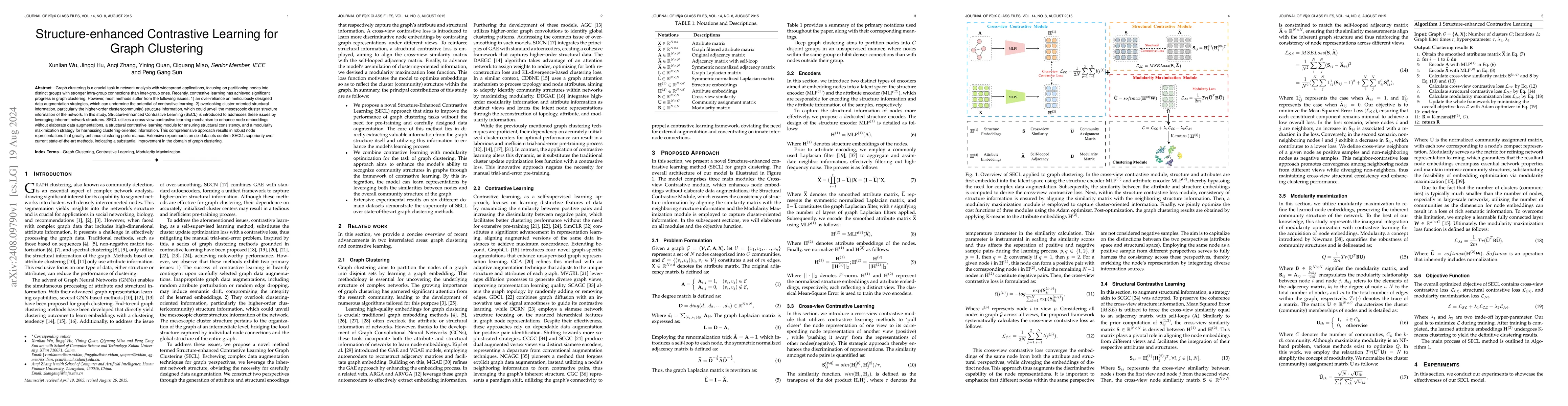Thumbnail for Structure-enhanced Contrastive Learning for Graph Clustering