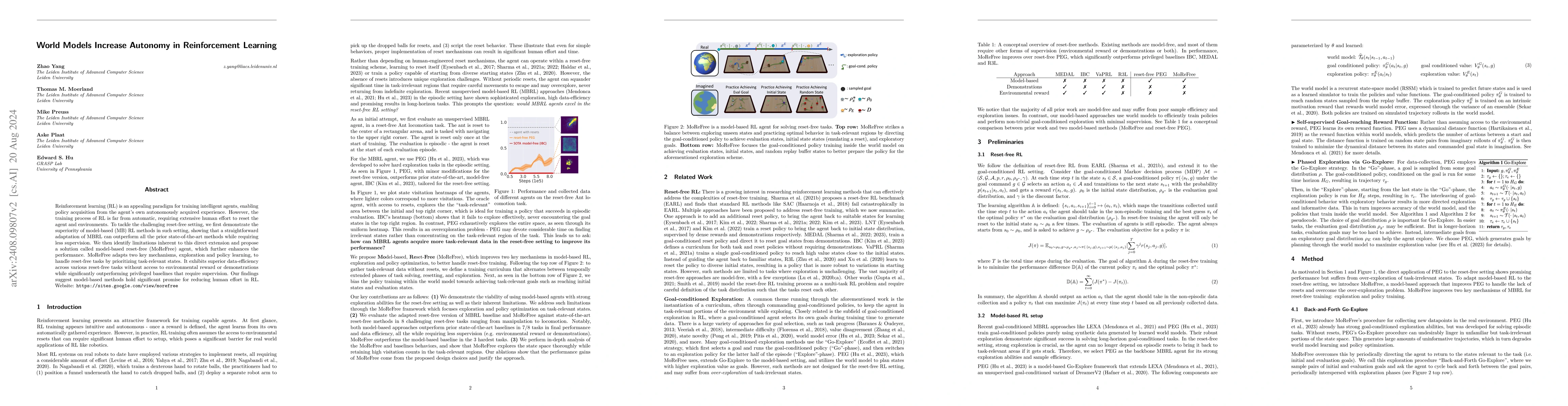 Thumbnail for World Models Increase Autonomy in Reinforcement Learning