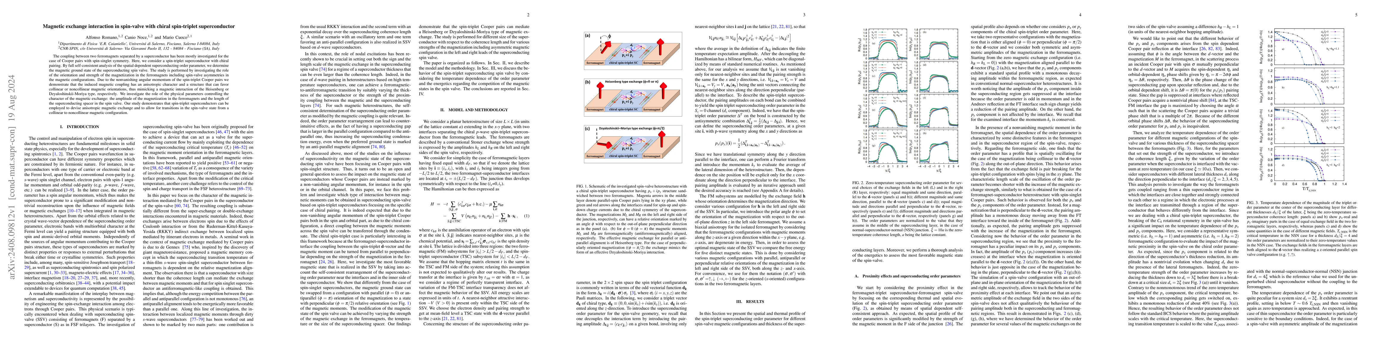Thumbnail for Magnetic exchange interaction in spin-valve with chiral spin-triplet
  superconductor