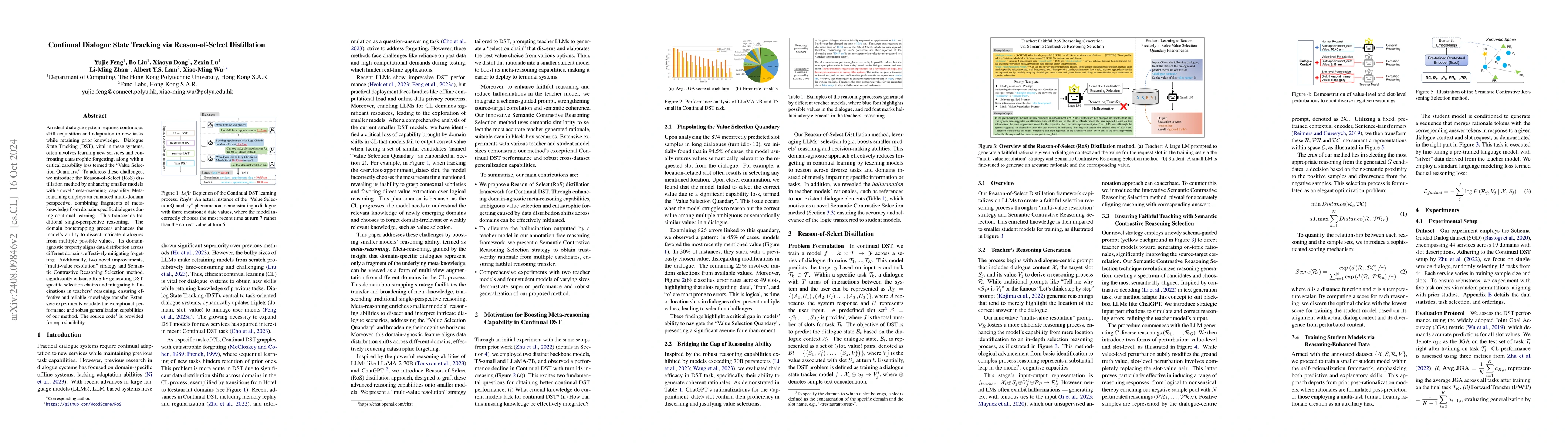 Thumbnail for Continual Dialogue State Tracking via Reason-of-Select Distillation