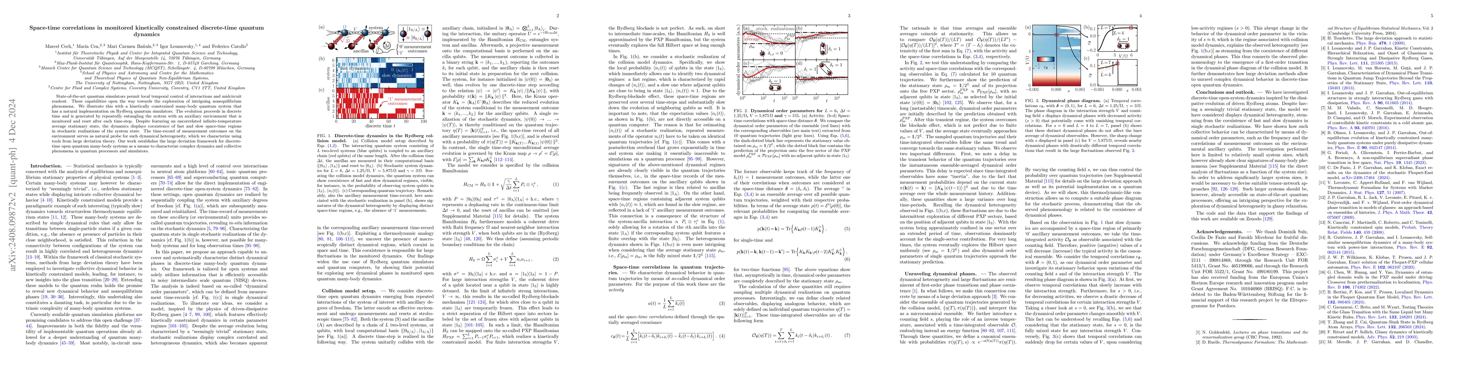 Thumbnail for Space-time correlations in monitored kinetically constrained
  discrete-time quantum dynamics