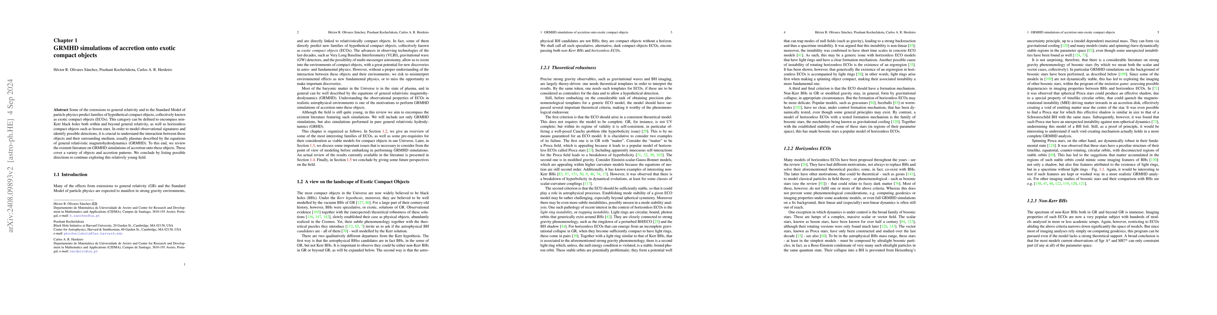 Thumbnail for General relativistic magnetohydrodynamic simulations of accretion onto
  exotic compact objects