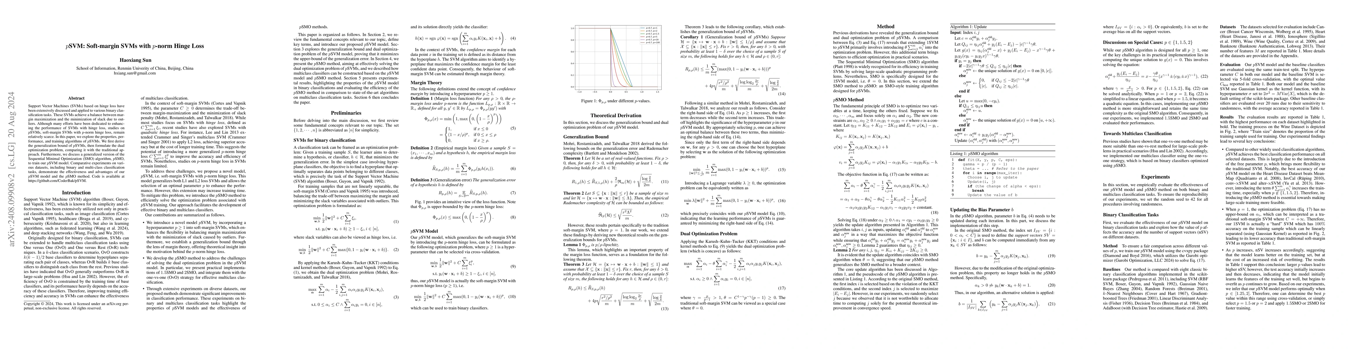 Thumbnail for $p$SVM: Soft-margin SVMs with $p$-norm Hinge Loss