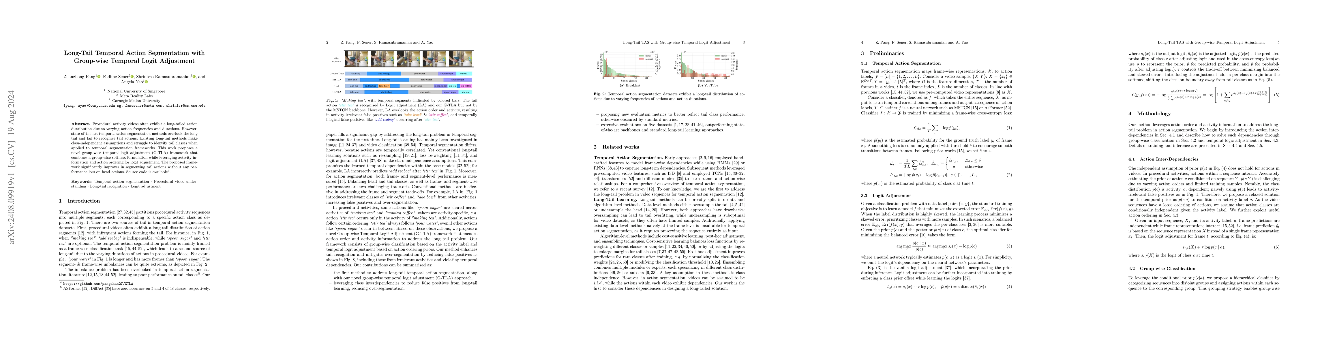 Thumbnail for Long-Tail Temporal Action Segmentation with Group-wise Temporal Logit
  Adjustment