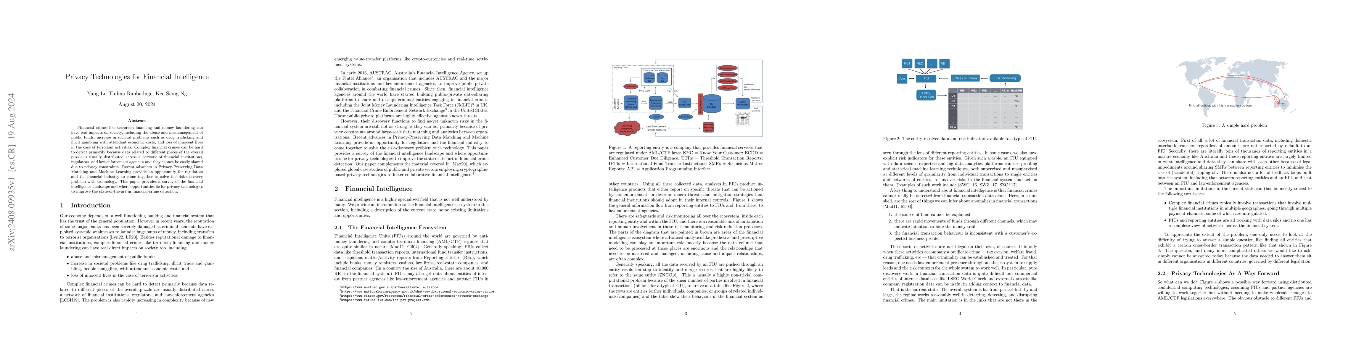 Thumbnail for Privacy Technologies for Financial Intelligence
