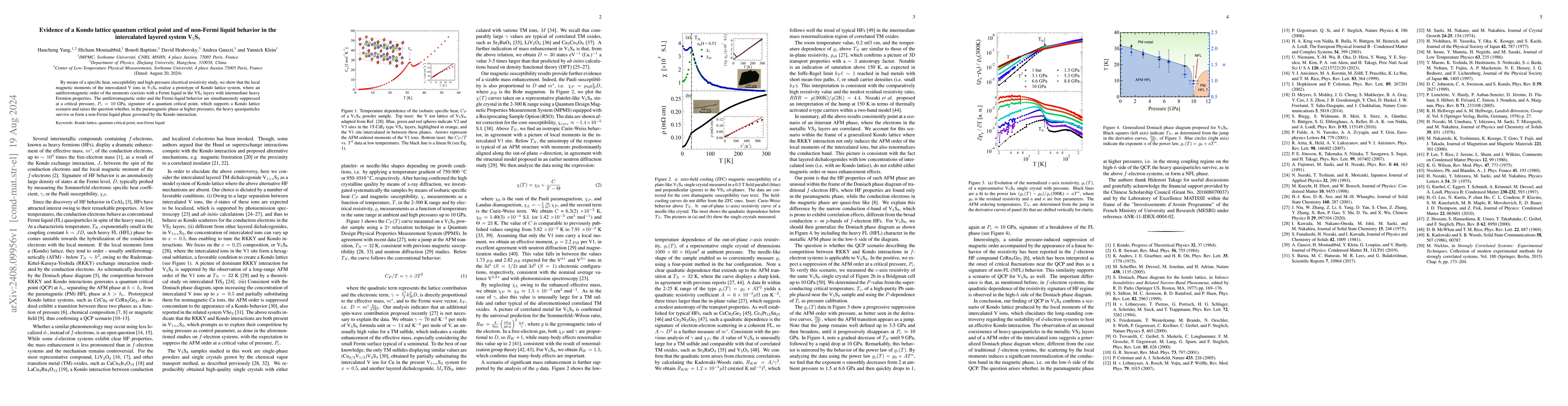 Thumbnail for Evidence of a Kondo lattice quantum critical point and of non-Fermi
  liquid behavior in the intercalated layered system V$_{5}$S$_{8}$