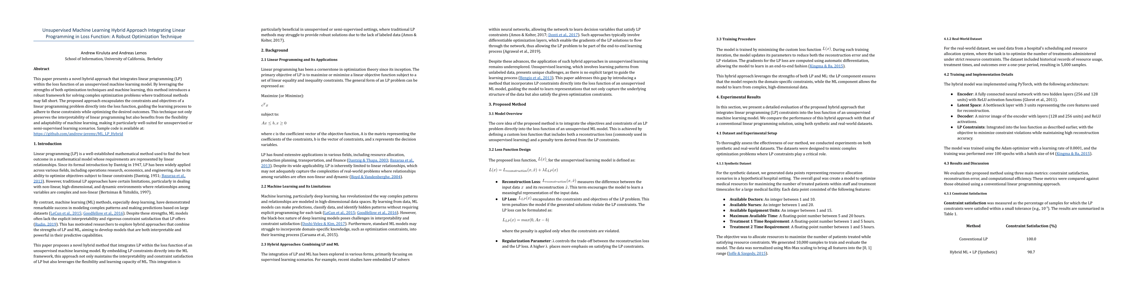 Thumbnail for Unsupervised Machine Learning Hybrid Approach Integrating Linear
  Programming in Loss Function: A Robust Optimization Technique