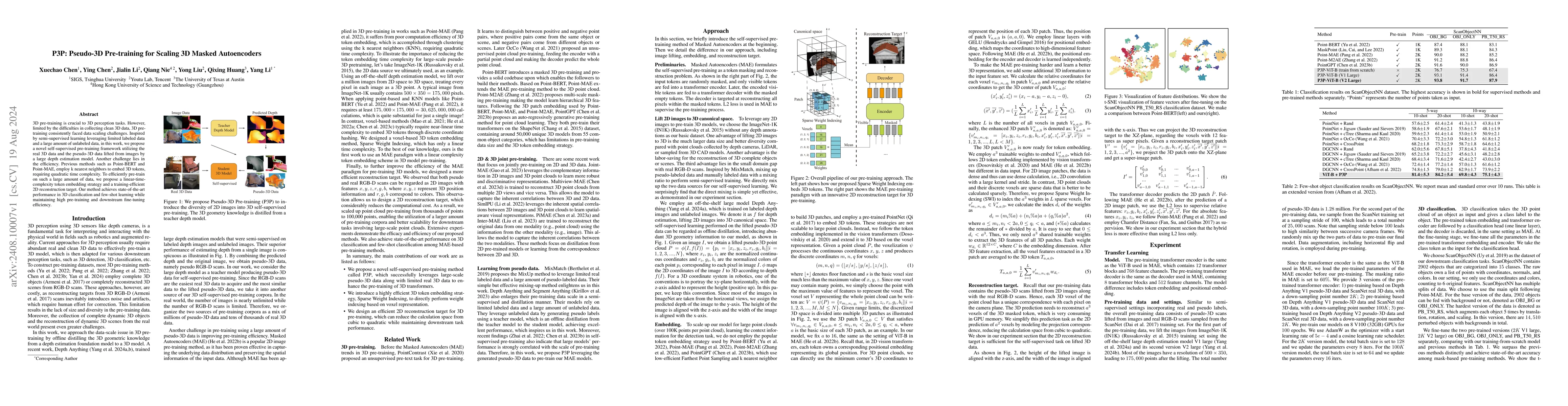 Thumbnail for P3P: Pseudo-3D Pre-training for Scaling 3D Masked Autoencoders