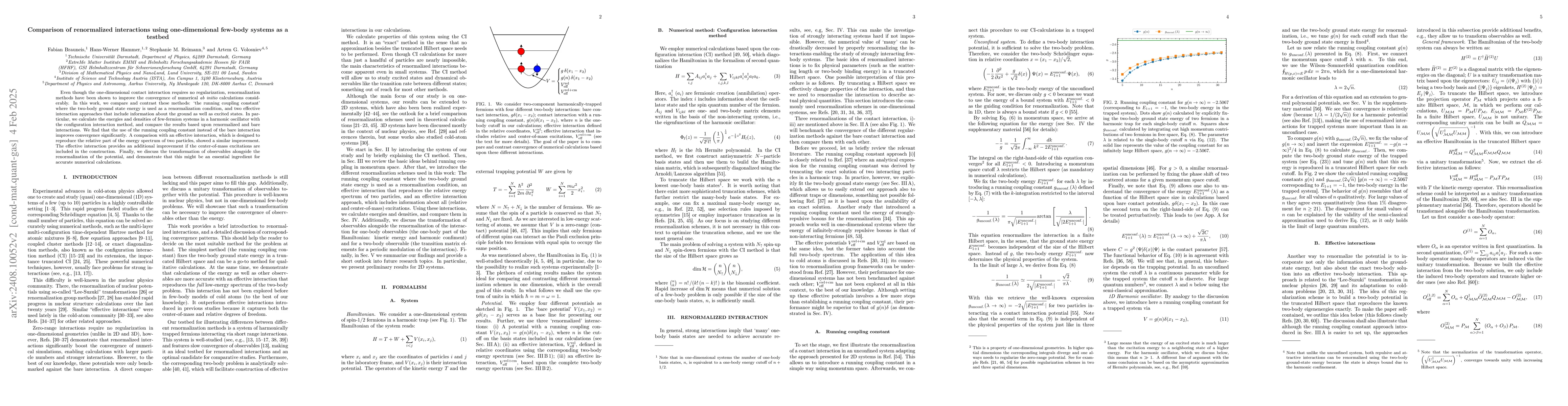 Thumbnail for Comparison of renormalized interactions using one-dimensional few-body
  systems as a testbed