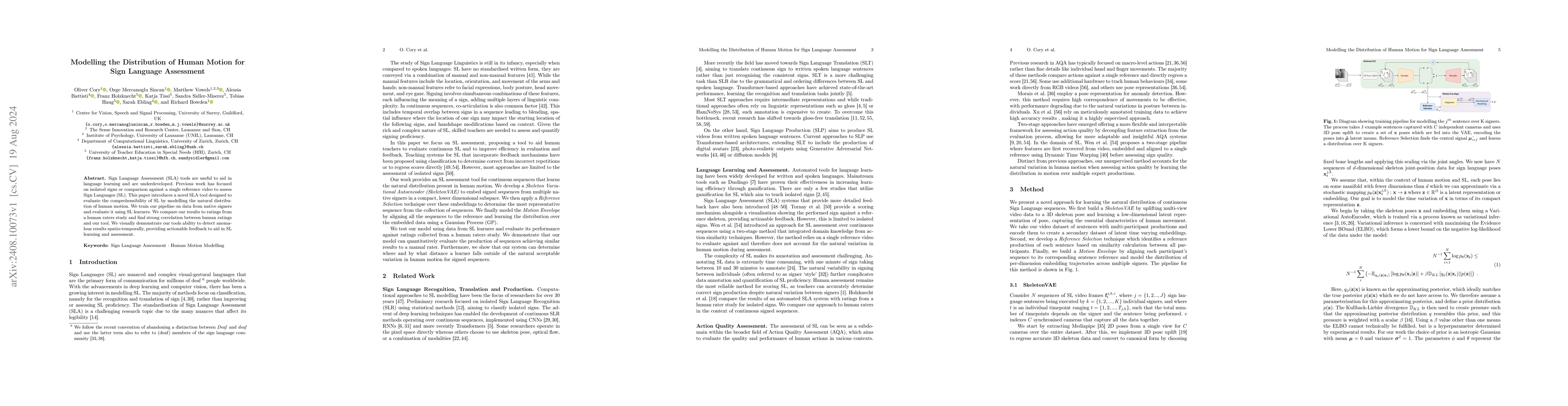 Thumbnail for Modelling the Distribution of Human Motion for Sign Language Assessment