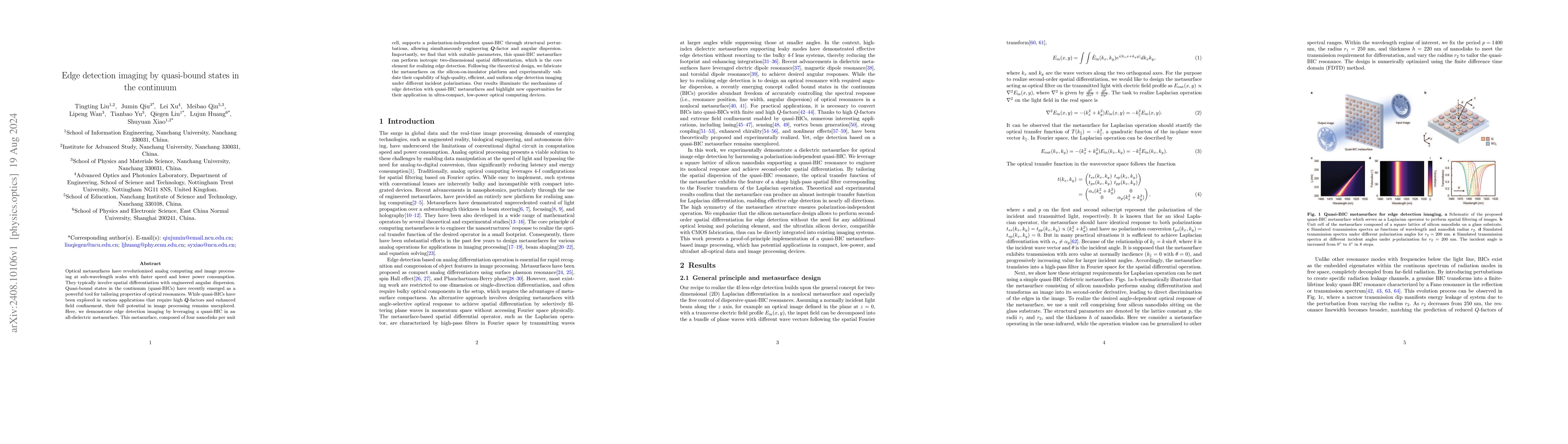 Thumbnail for Edge detection imaging by quasi-bound states in the continuum