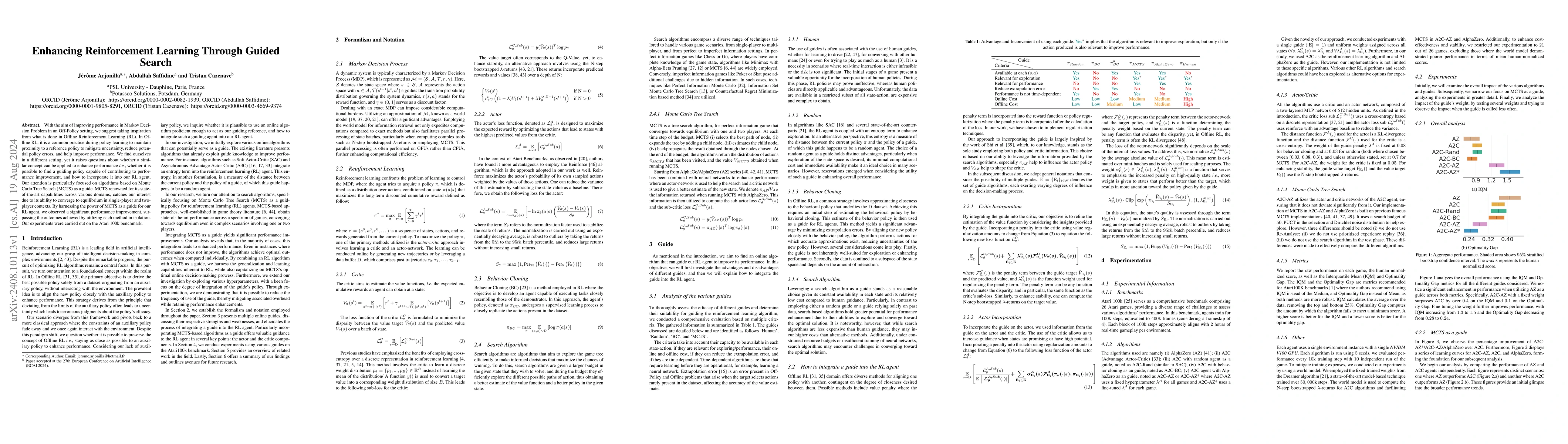 Thumbnail for Enhancing Reinforcement Learning Through Guided Search