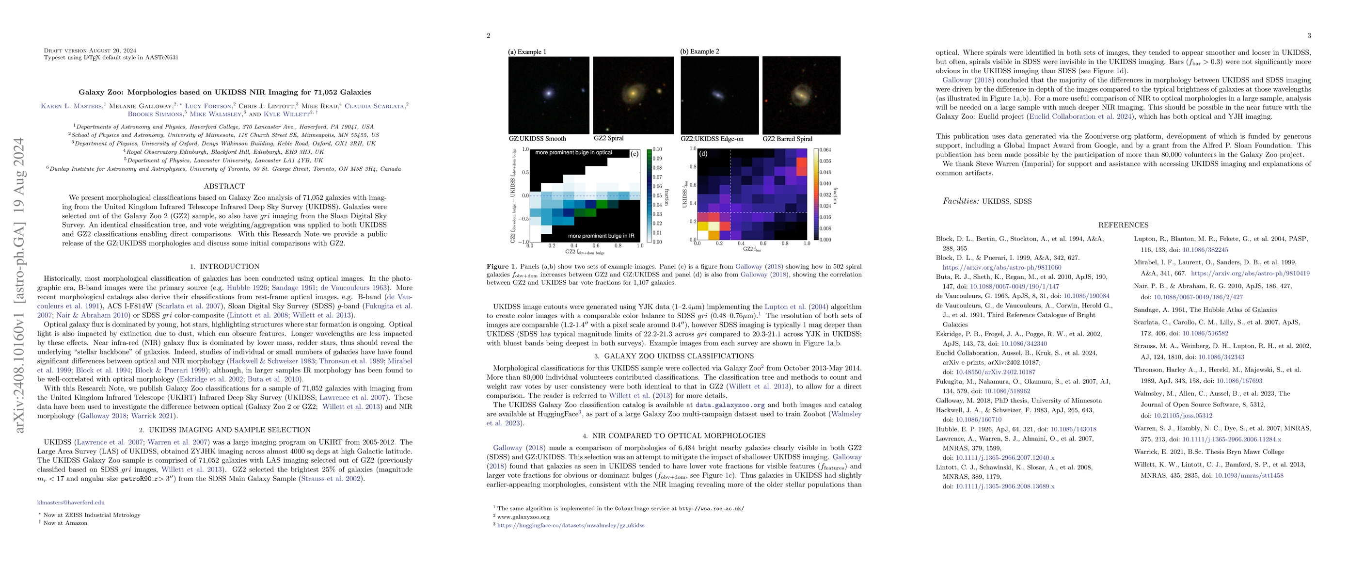 Thumbnail for Galaxy Zoo: Morphologies based on UKIDSS NIR Imaging for 71,052 Galaxies