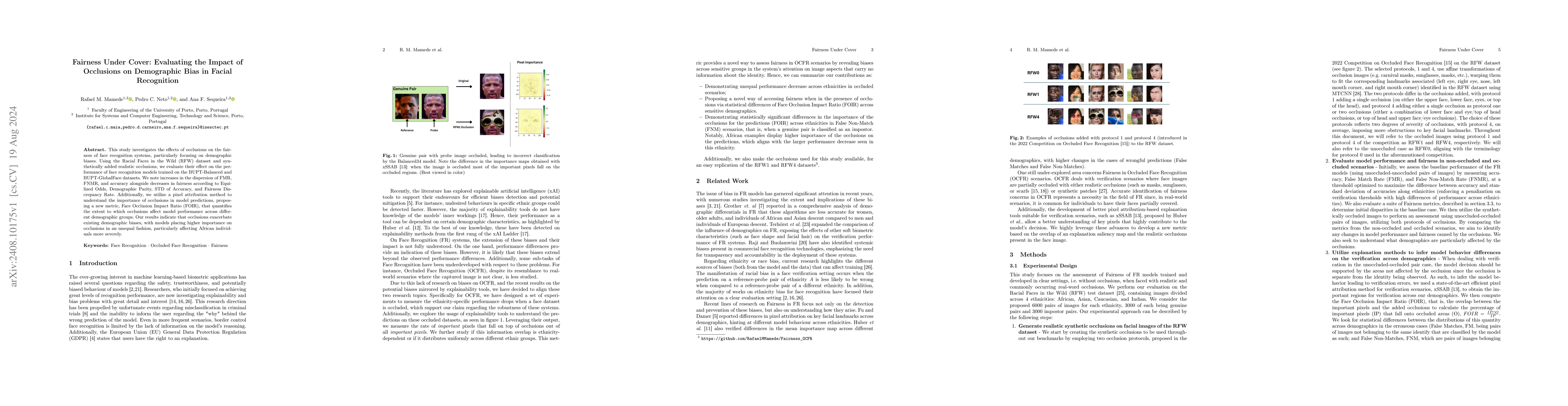 Thumbnail for Fairness Under Cover: Evaluating the Impact of Occlusions on Demographic
  Bias in Facial Recognition