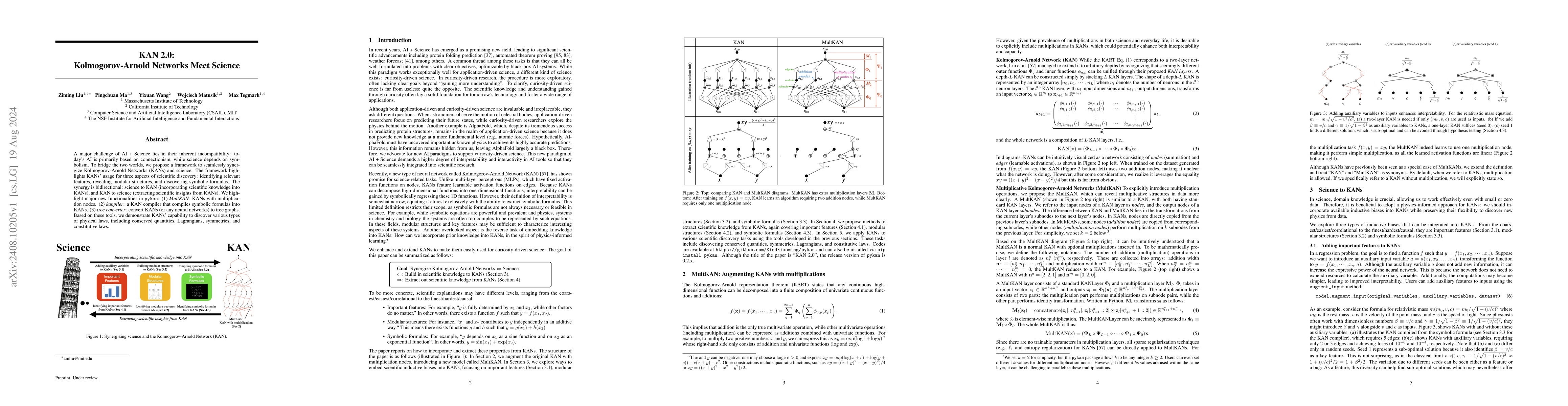 Thumbnail for KAN 2.0: Kolmogorov-Arnold Networks Meet Science