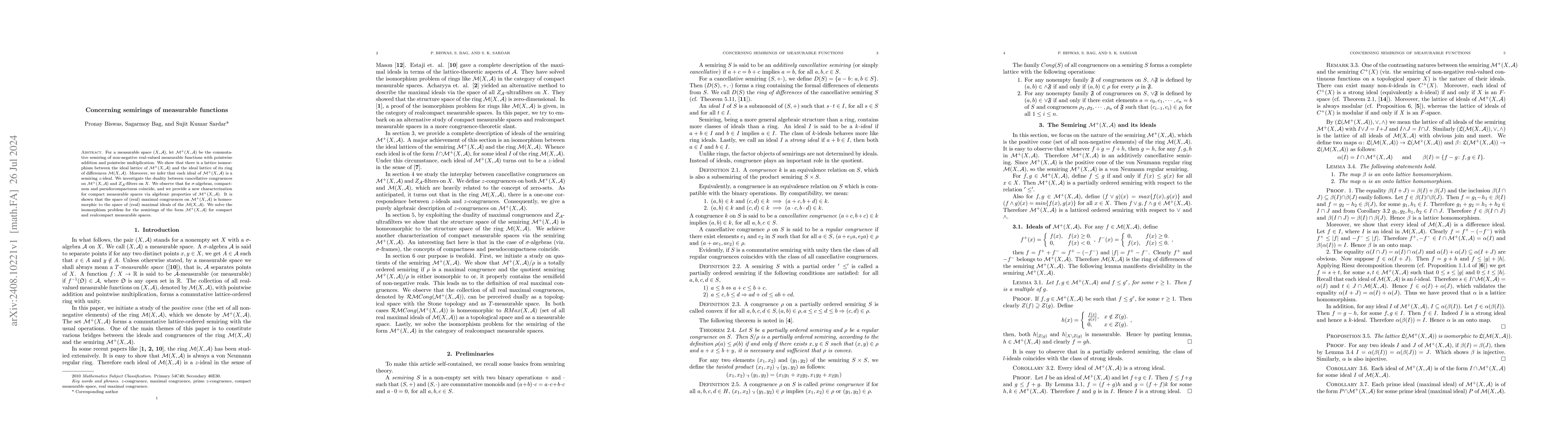 Thumbnail for Concerning semirings of measurable functions