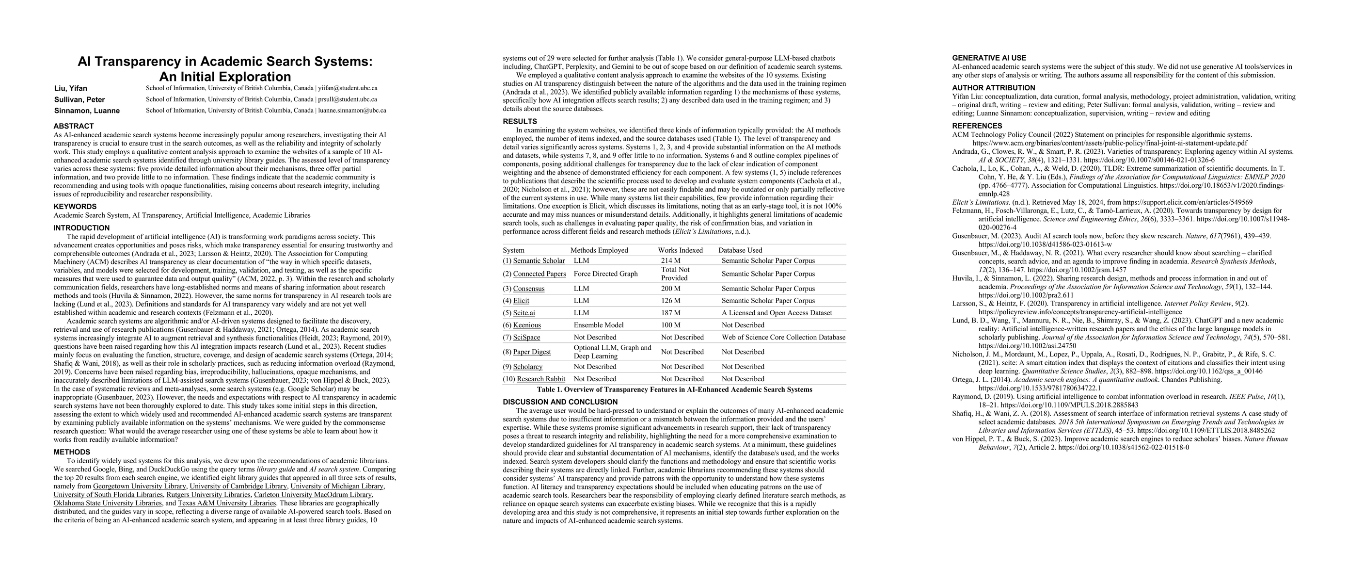 Thumbnail for AI Transparency in Academic Search Systems: An Initial Exploration