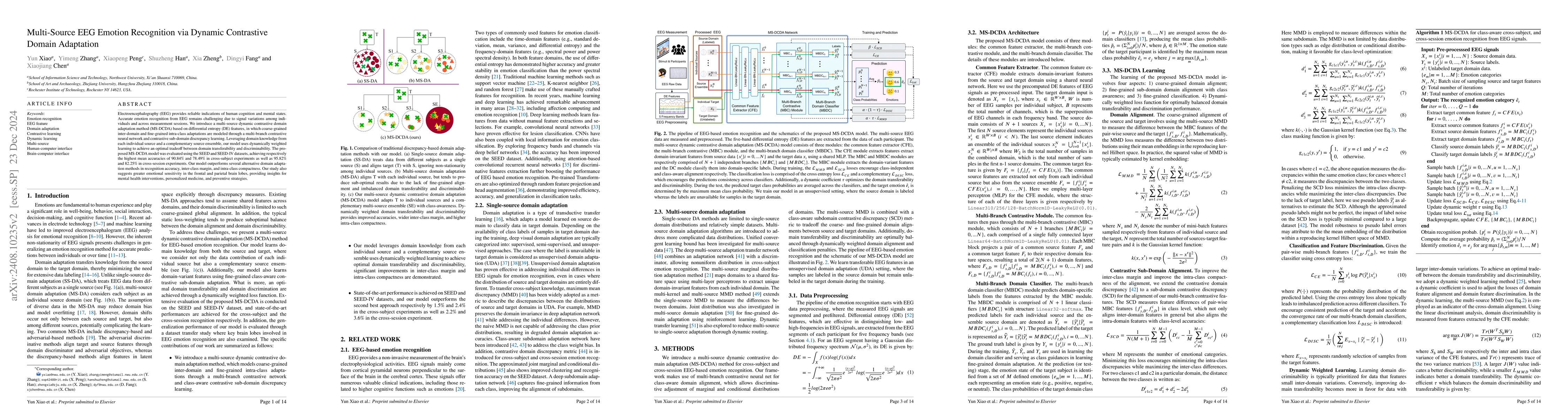 Thumbnail for Multi-Source EEG Emotion Recognition via Dynamic Contrastive Domain
  Adaptation