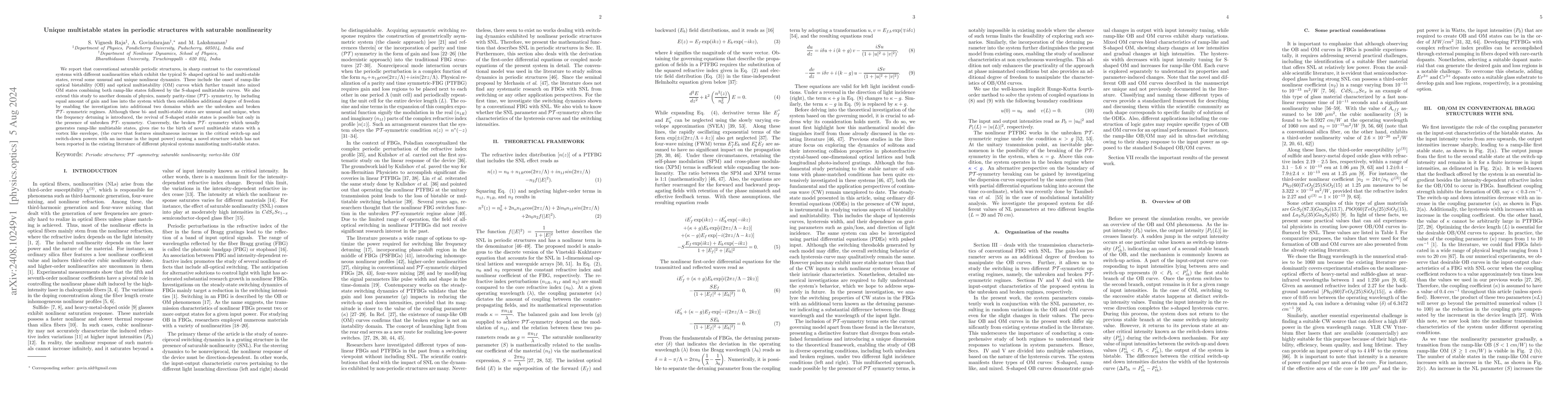 Thumbnail for Unique multistable states in periodic structures with saturable
  nonlinearity