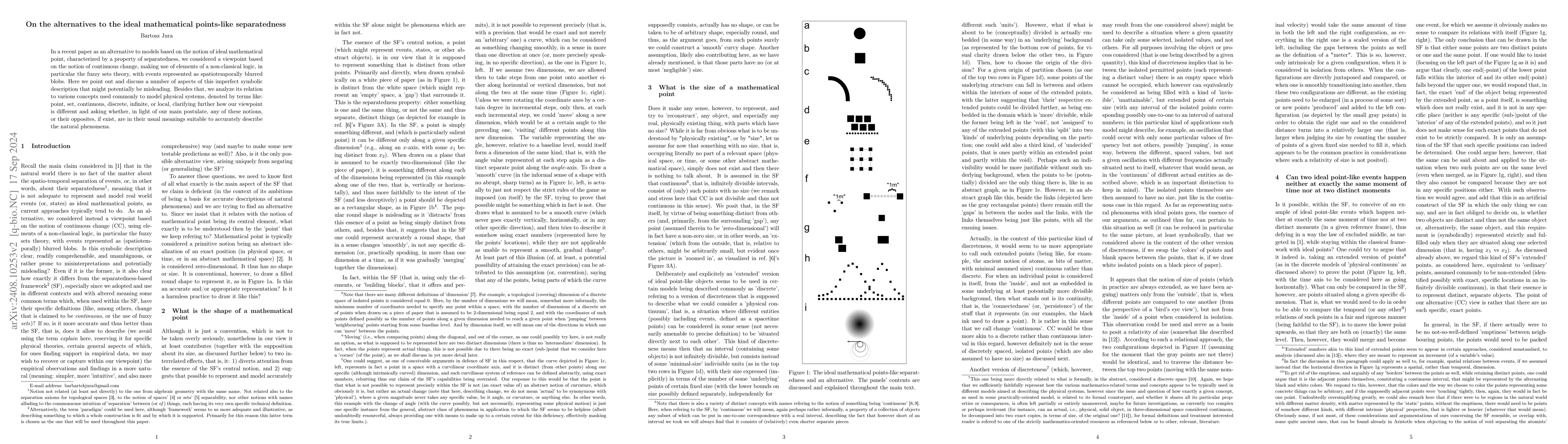 Thumbnail for On the alternatives to the ideal mathematical points-like separatedness