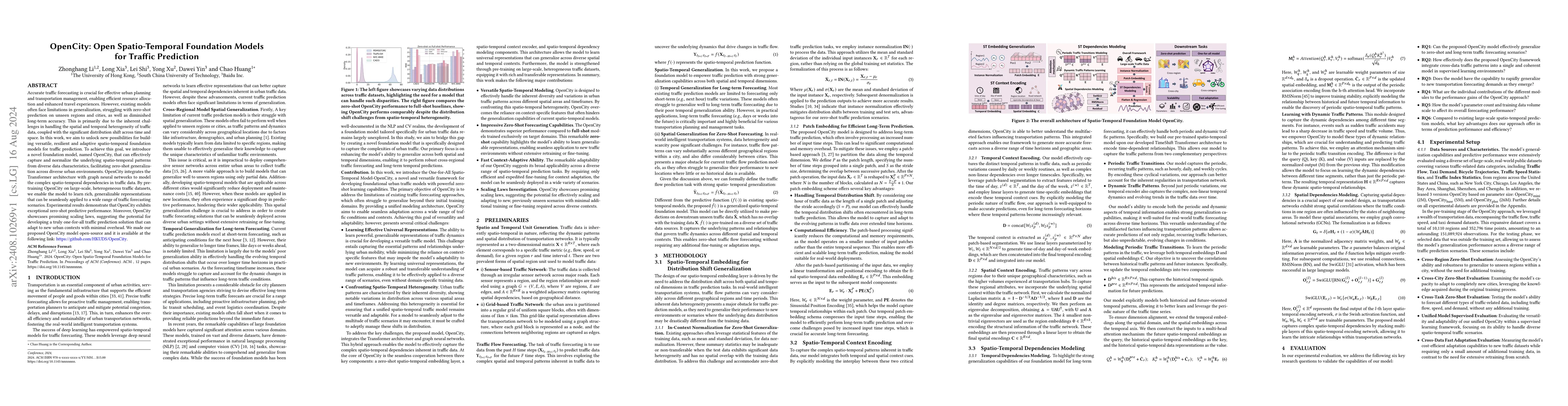Thumbnail for OpenCity: Open Spatio-Temporal Foundation Models for Traffic Prediction