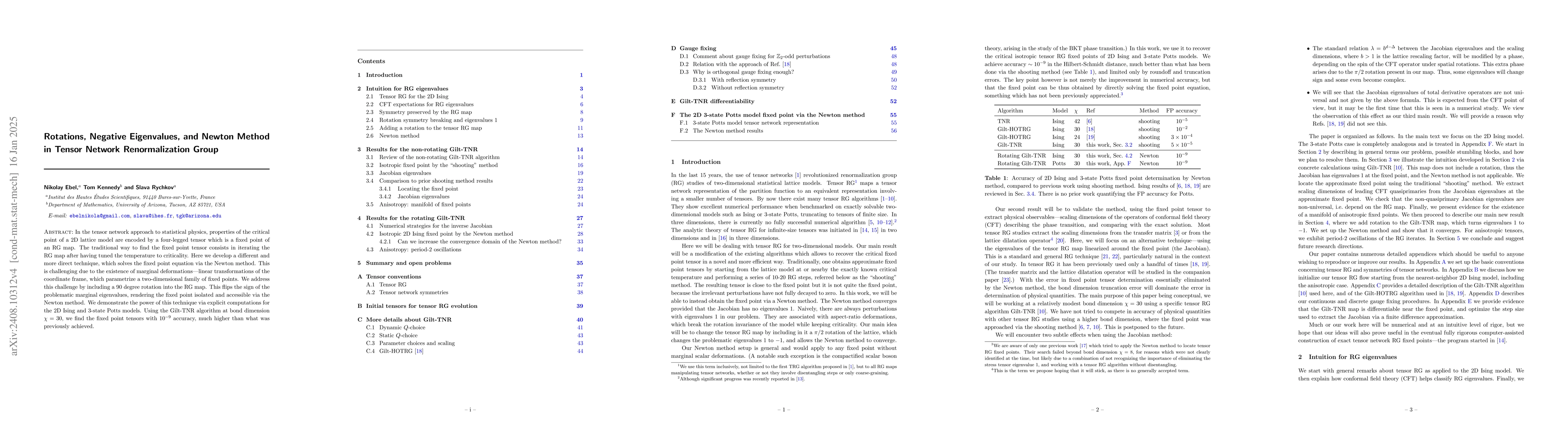 Thumbnail for Rotations, Negative Eigenvalues, and Newton Method in Tensor Network
  Renormalization Group