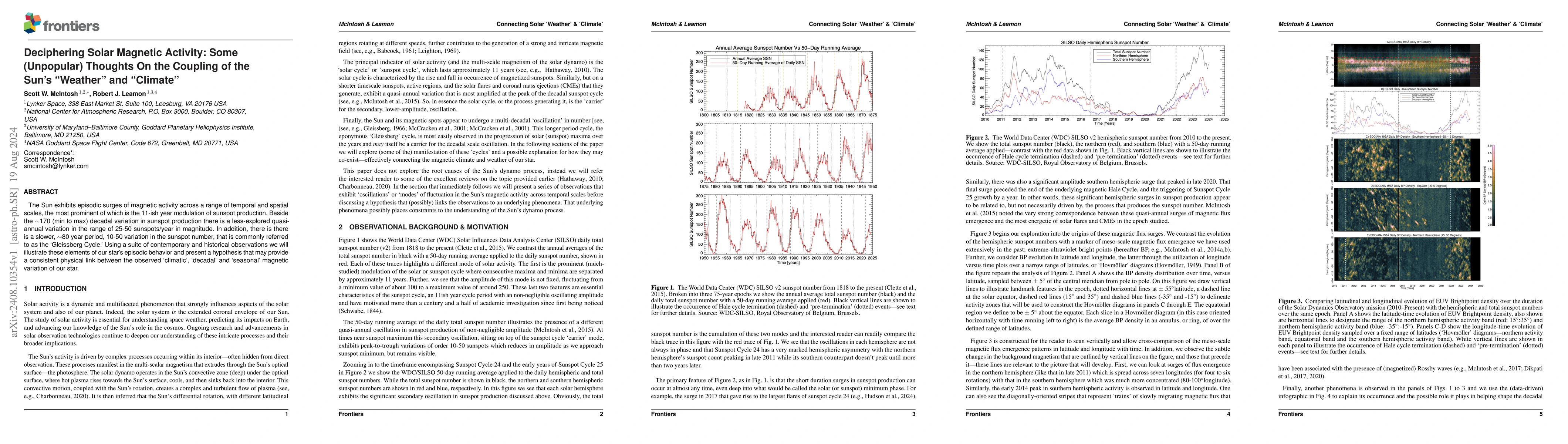 Thumbnail for Deciphering Solar Magnetic Activity: Some (Unpopular) Thoughts On the
  Coupling of the Sun's "Weather" and "Climate"