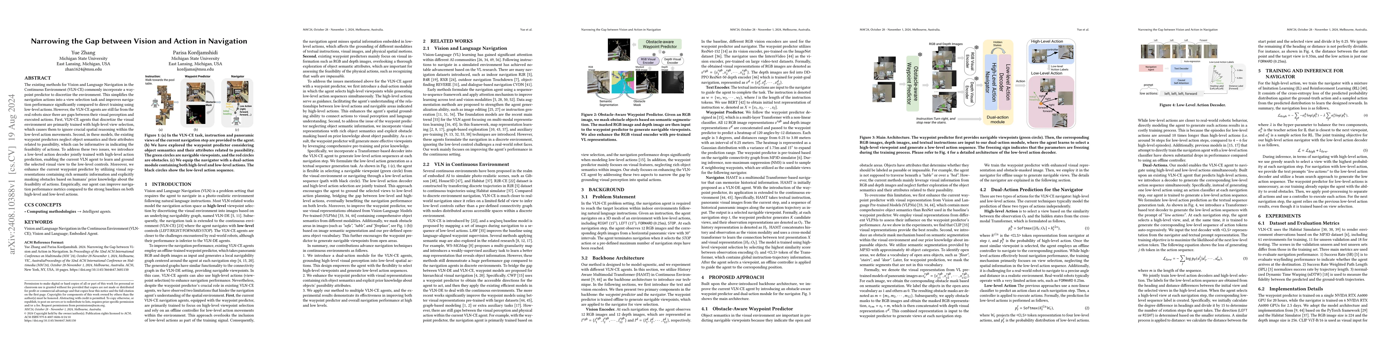 Thumbnail for Narrowing the Gap between Vision and Action in Navigation