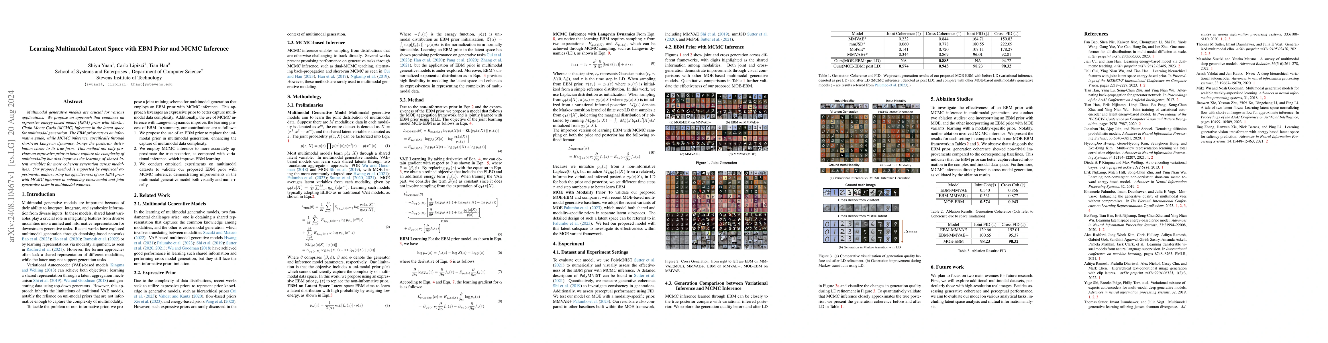 Thumbnail for Learning Multimodal Latent Space with EBM Prior and MCMC Inference