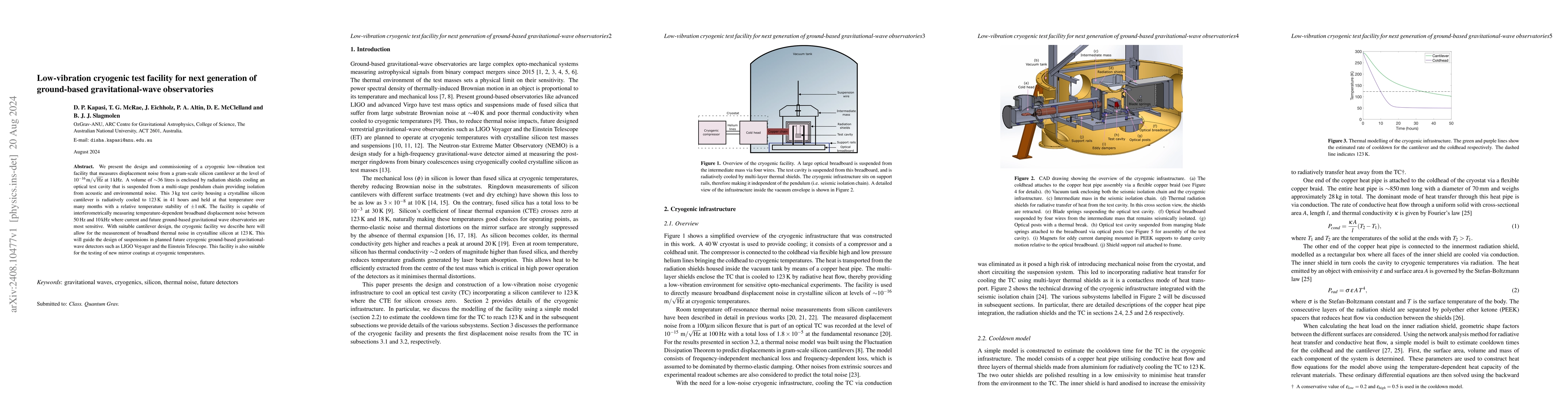 Thumbnail for Low-vibration cryogenic test facility for next generation of
  ground-based gravitational-wave observatories