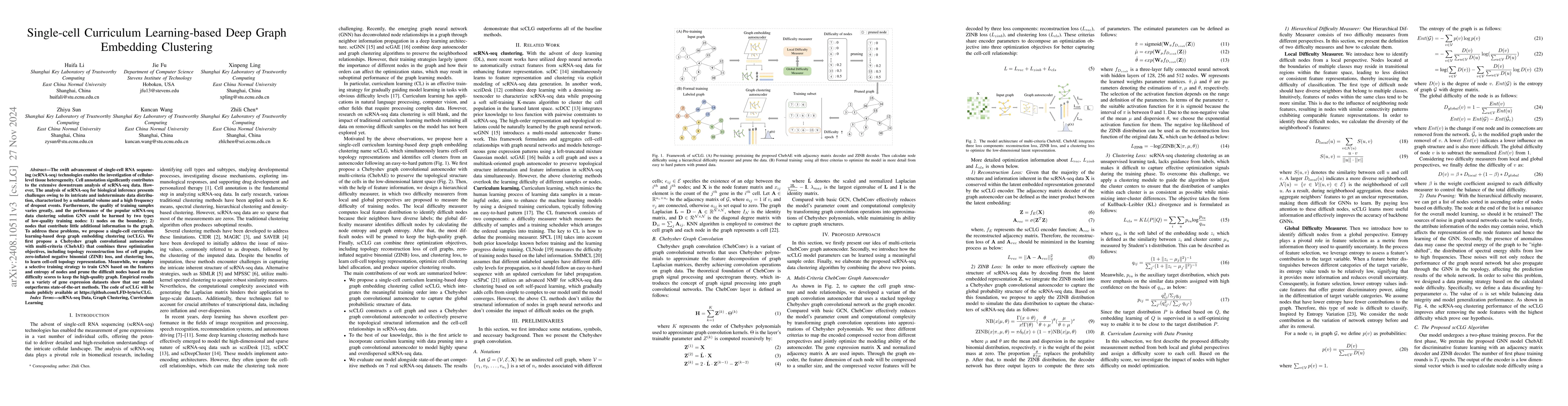 Thumbnail for Single-cell Curriculum Learning-based Deep Graph Embedding Clustering
